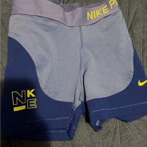 Nike Women's Blue and Gray Shorts